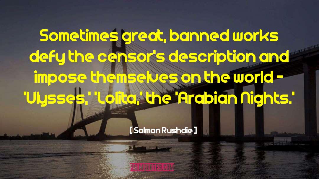 Arabian quotes by Salman Rushdie