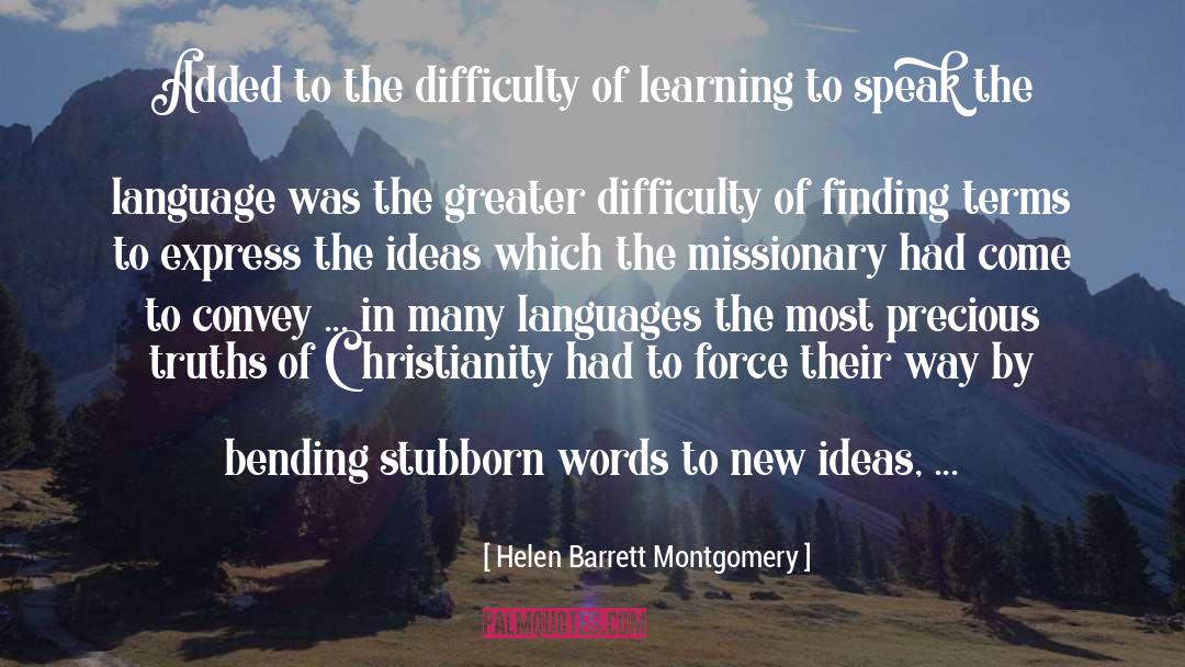 Arabic Language quotes by Helen Barrett Montgomery