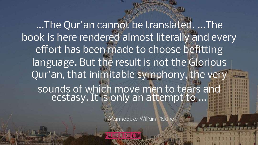 Arabic quotes by Marmaduke William Pickthall
