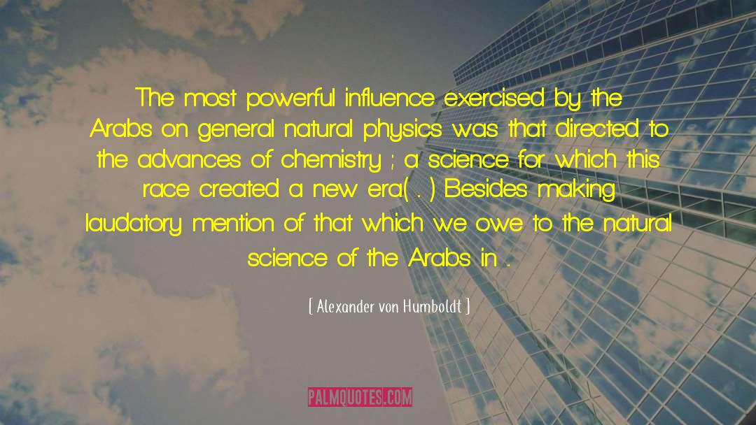 Arabs quotes by Alexander Von Humboldt