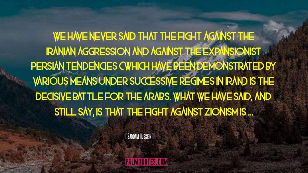 Arabs quotes by Saddam Hussein