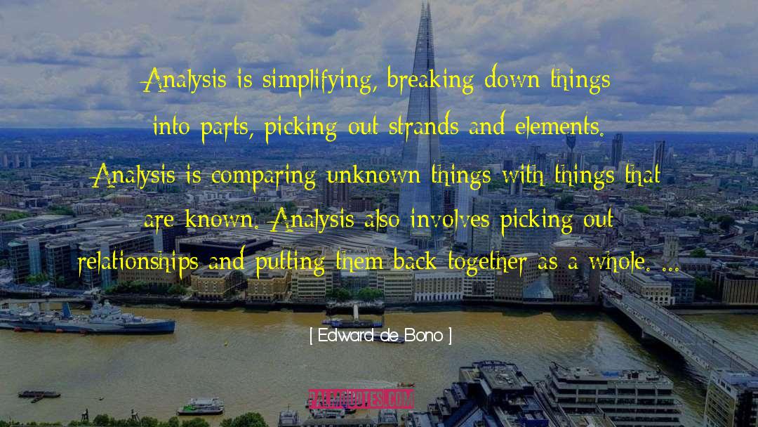 Araby Analysis quotes by Edward De Bono