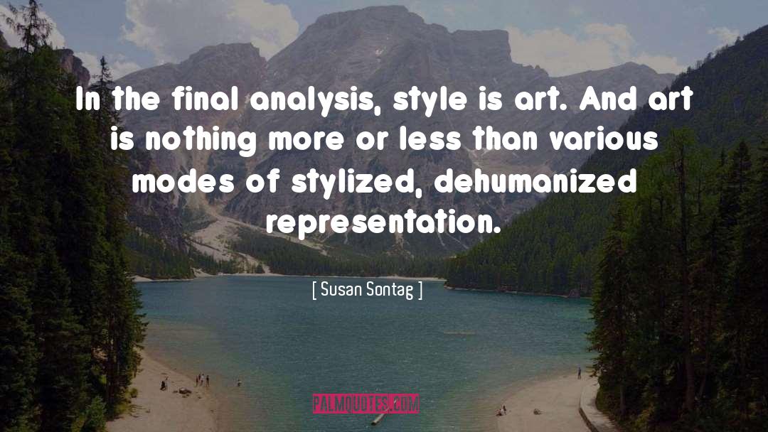 Araby Analysis quotes by Susan Sontag