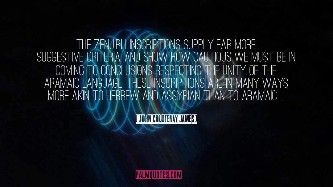 Aramaic quotes by John Courtenay James