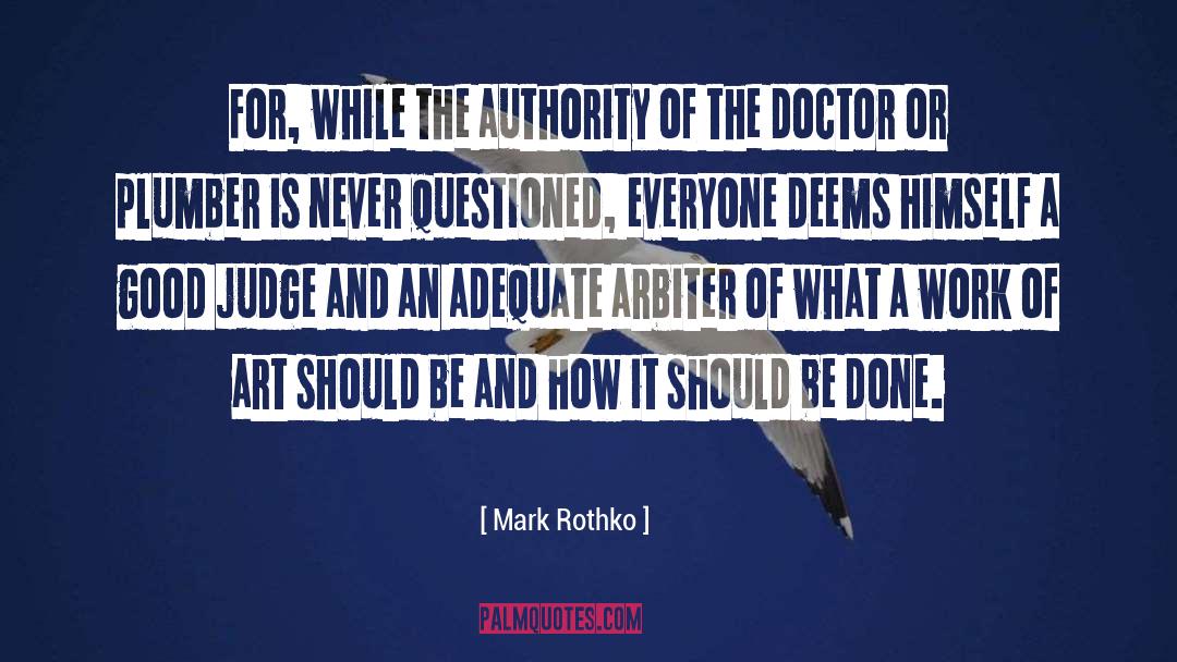 Arbiter quotes by Mark Rothko
