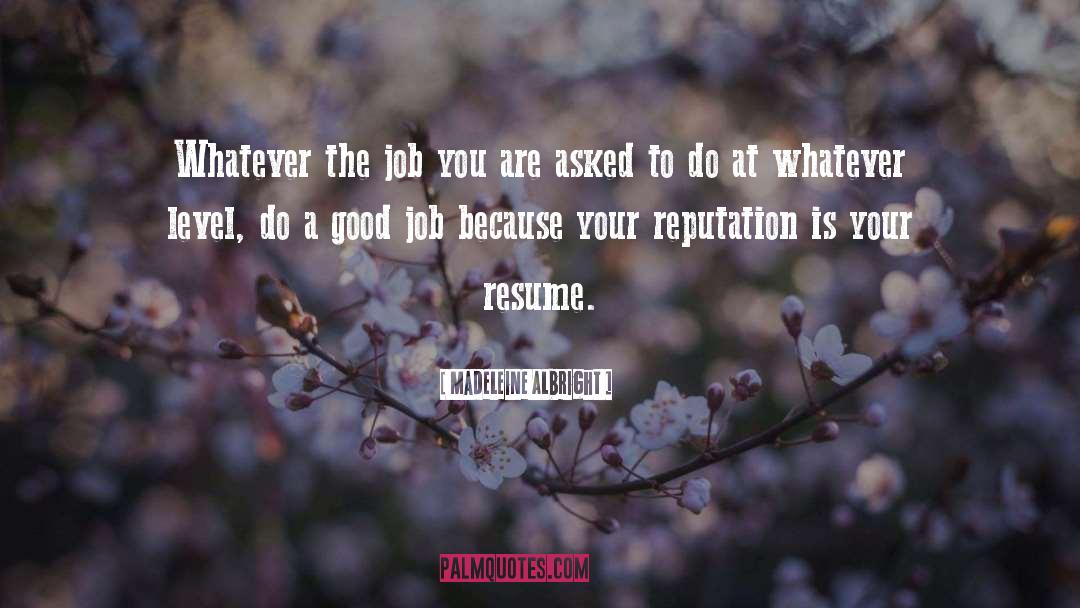 Arbitrator Job quotes by Madeleine Albright