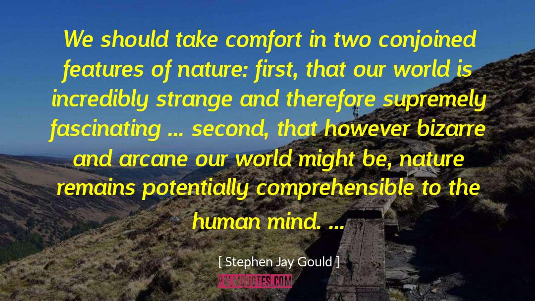 Arcane quotes by Stephen Jay Gould