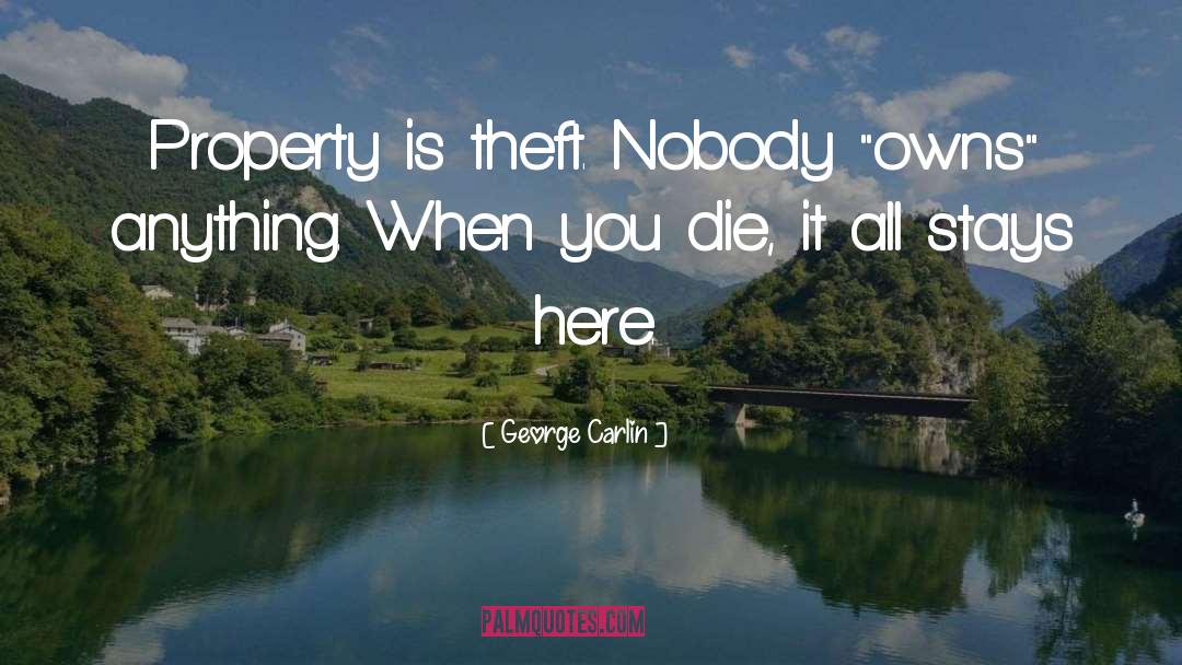 Archaeological Theft quotes by George Carlin