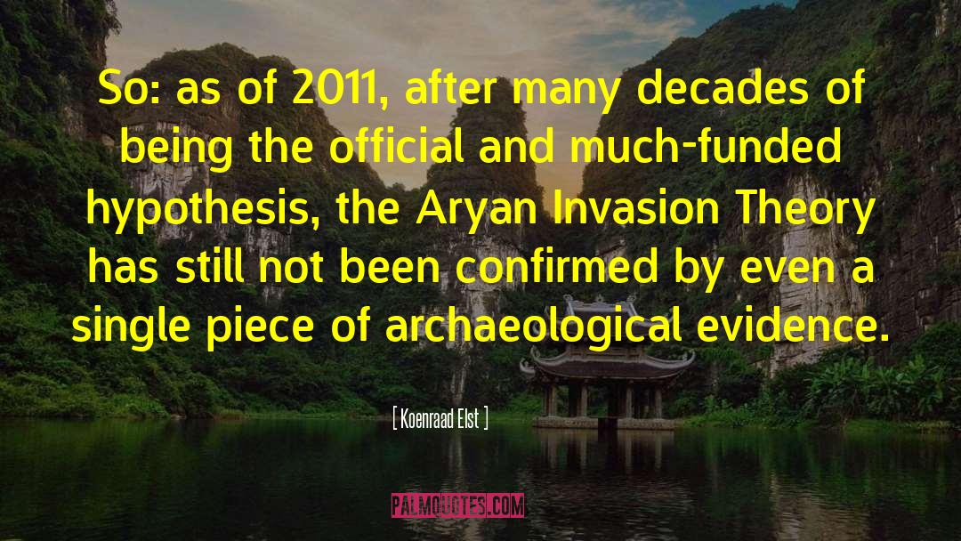 Archaeological Theft quotes by Koenraad Elst