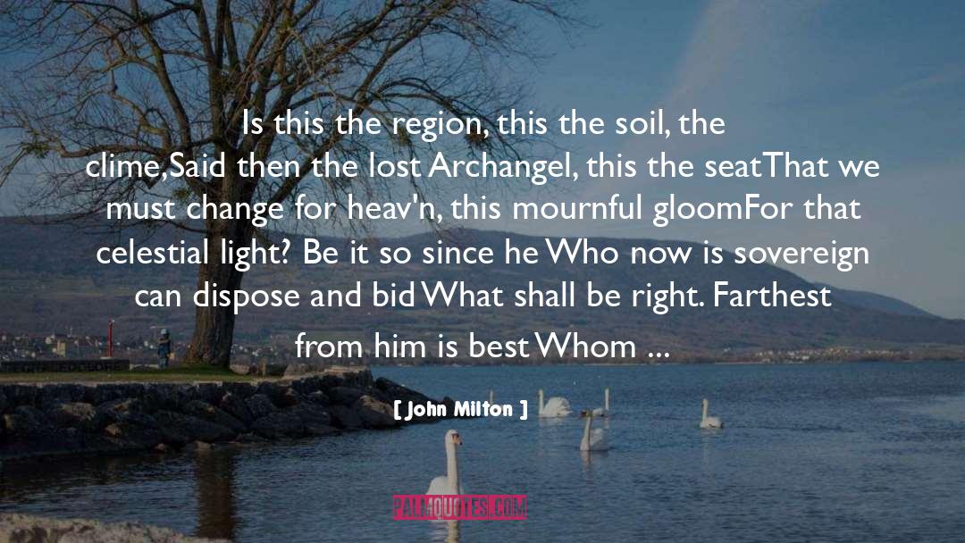 Archangel quotes by John Milton