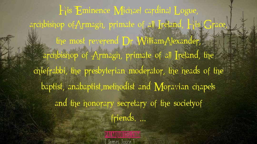 Archbishop Lefebvre quotes by James Joyce