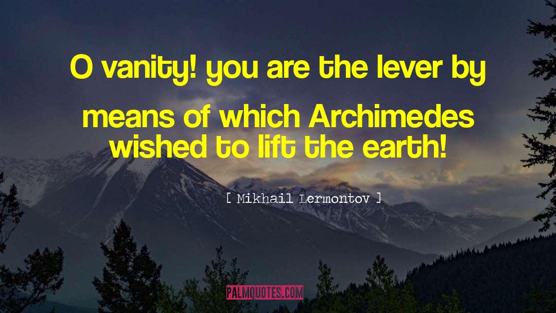 Archimedes quotes by Mikhail Lermontov