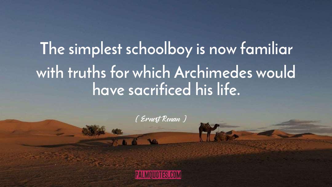 Archimedes quotes by Ernest Renan