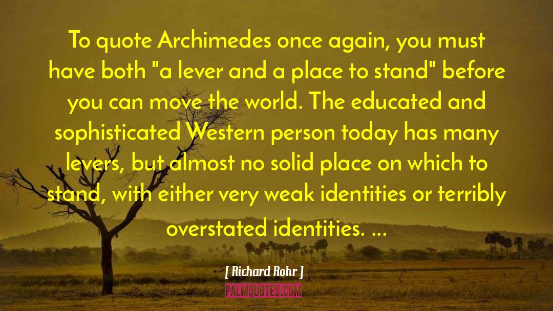 Archimedes quotes by Richard Rohr