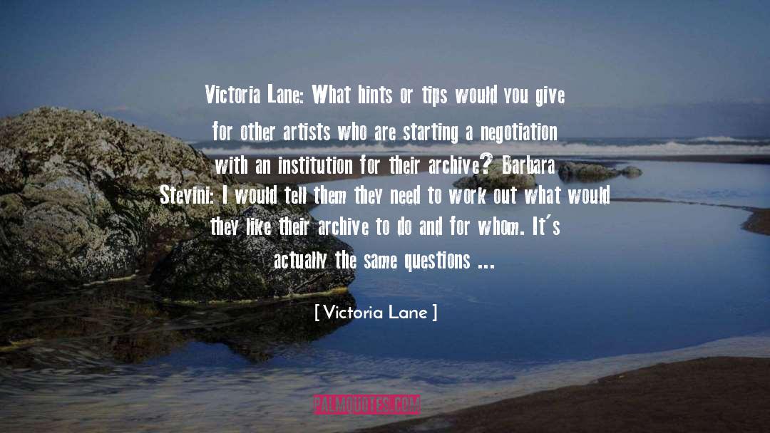 Archive quotes by Victoria Lane