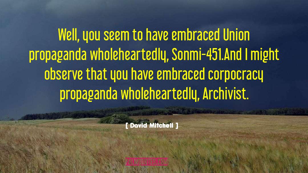 Archivist quotes by David Mitchell