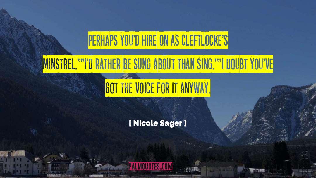 Arcrea quotes by Nicole Sager