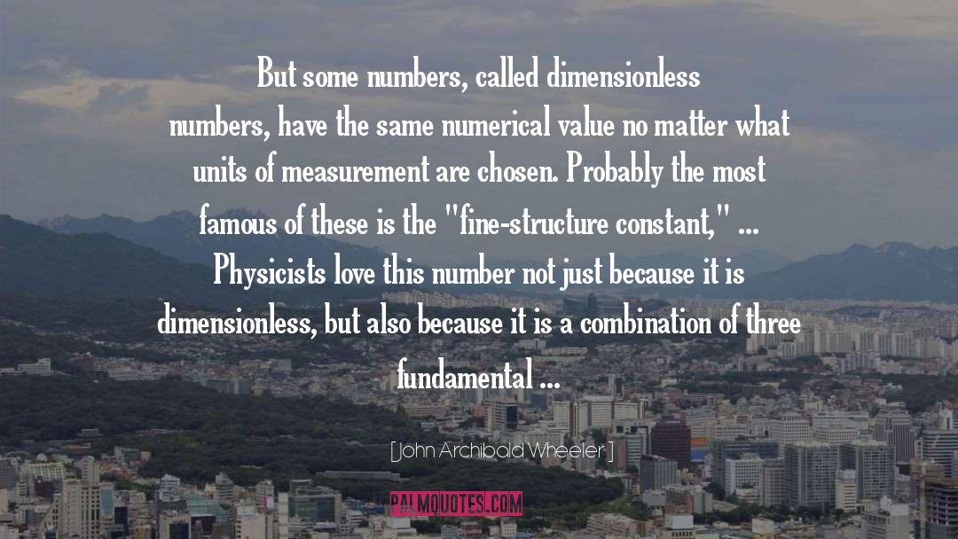Are Just Numbers quotes by John Archibald Wheeler
