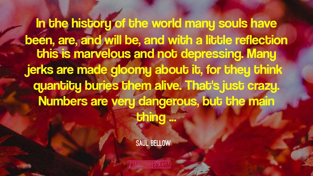 Are Just Numbers quotes by Saul Bellow
