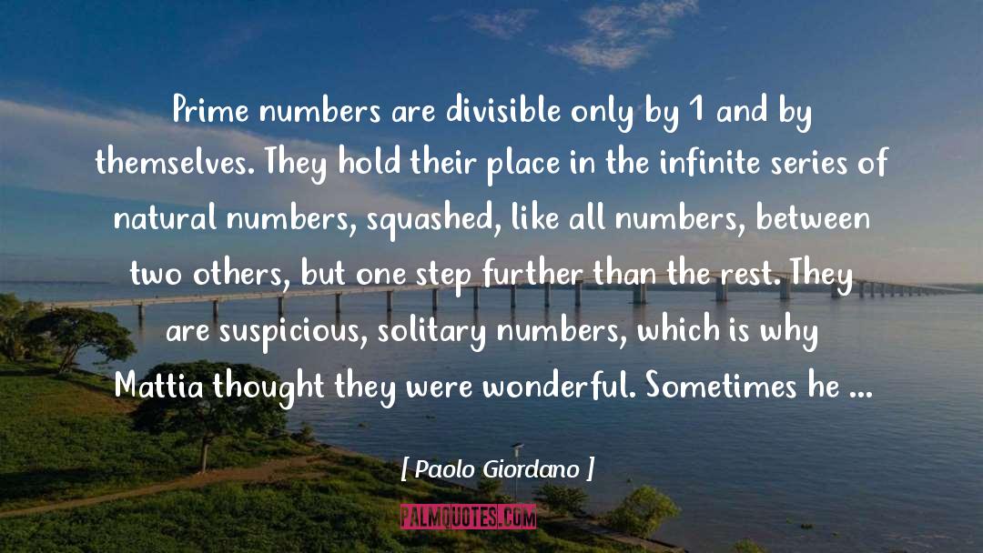 Are Just Numbers quotes by Paolo Giordano