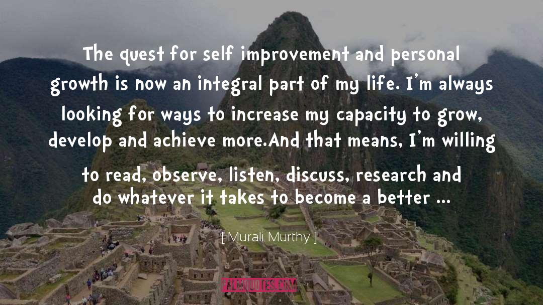 Areas For Growth quotes by Murali Murthy