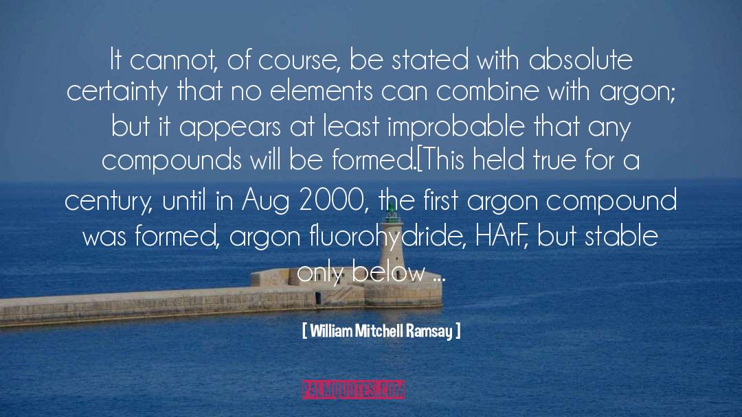 Argon quotes by William Mitchell Ramsay