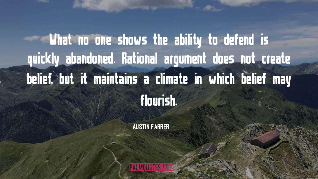Argument quotes by Austin Farrer