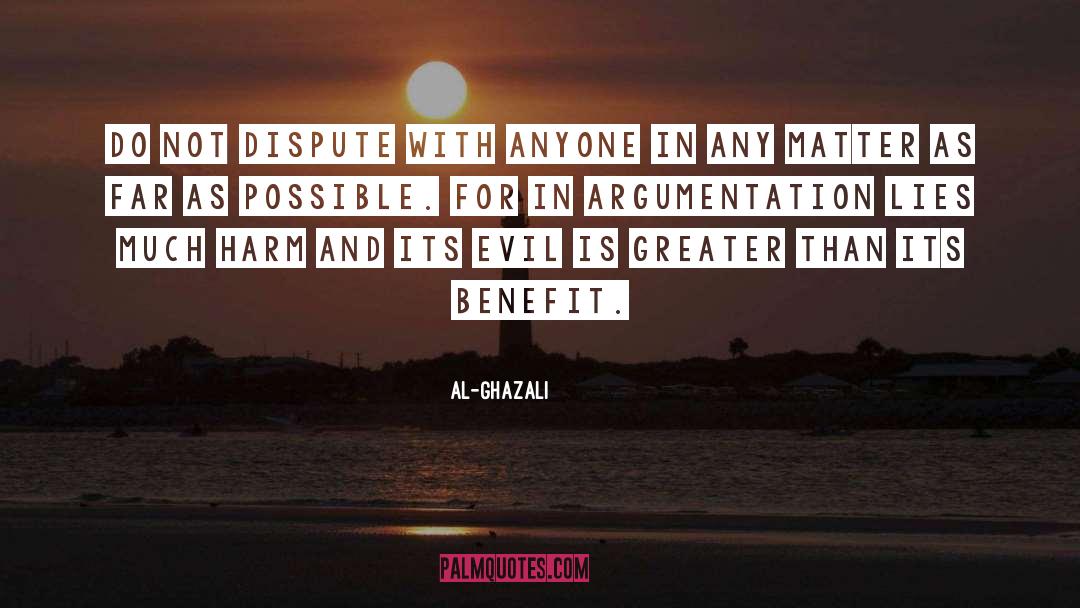 Argumentation quotes by Al-Ghazali