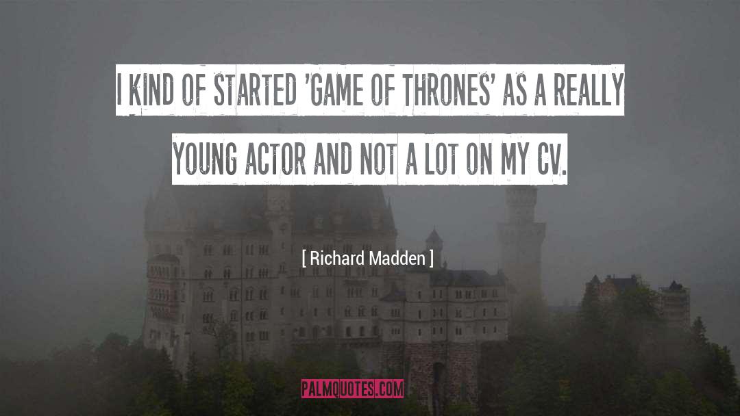 Aria Game Of Thrones quotes by Richard Madden