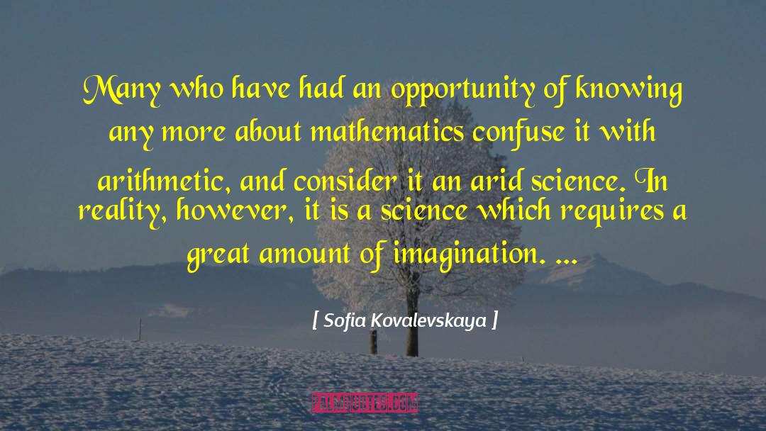Arid quotes by Sofia Kovalevskaya