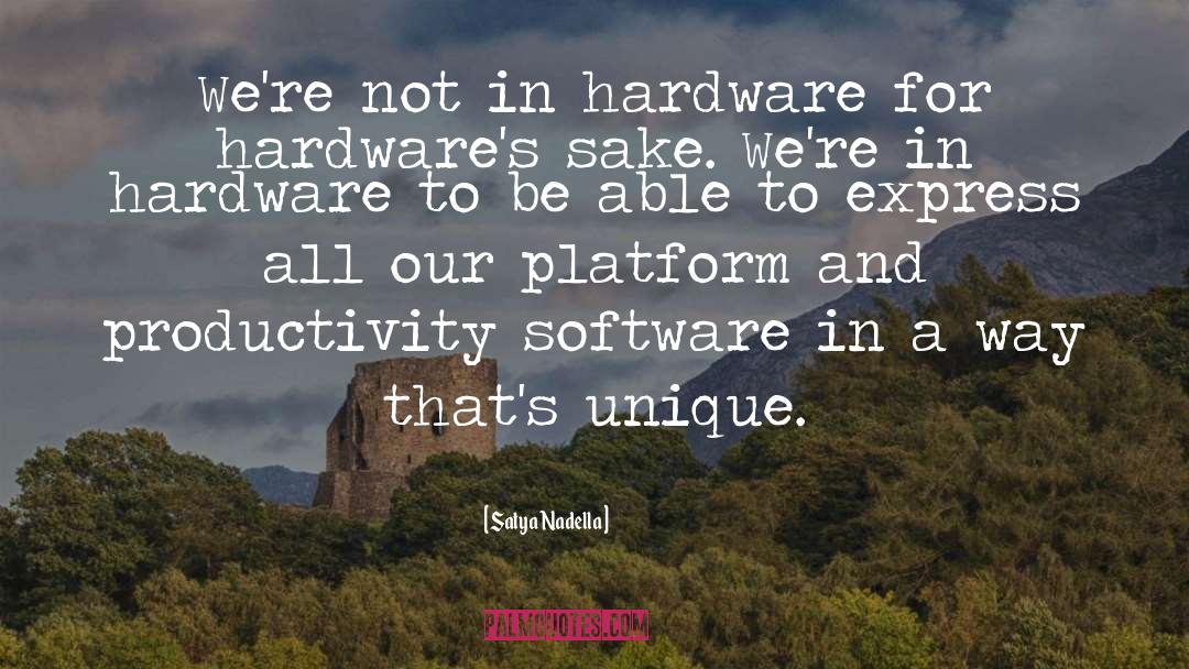 Arieta Hardware quotes by Satya Nadella