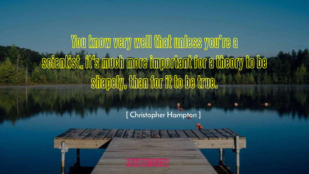 Arisawe Hampton quotes by Christopher Hampton