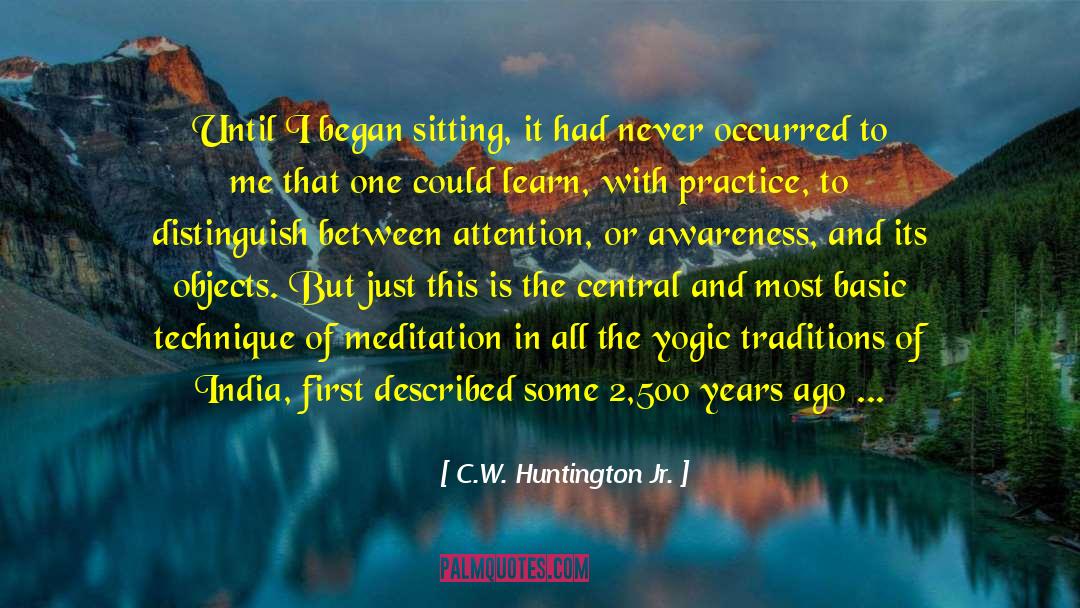 Arises quotes by C.W. Huntington Jr.