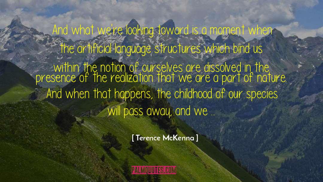 Arising And Passing Away quotes by Terence McKenna