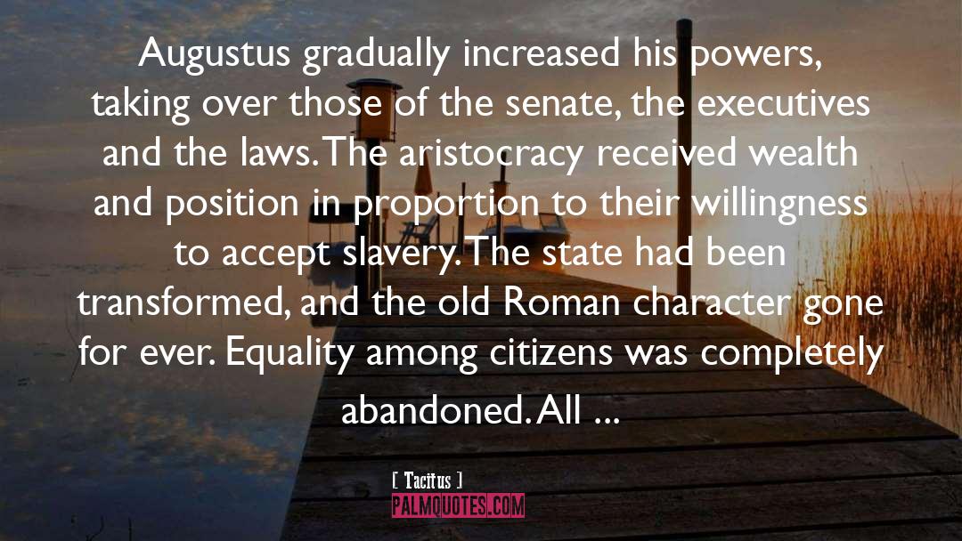 Aristocracy quotes by Tacitus