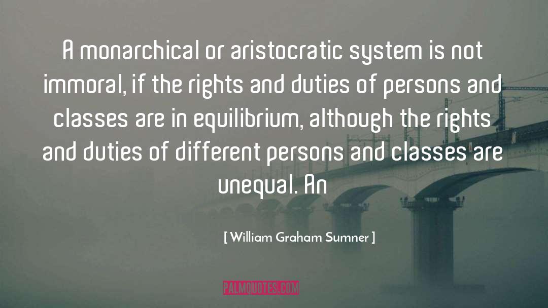 Aristocratic quotes by William Graham Sumner