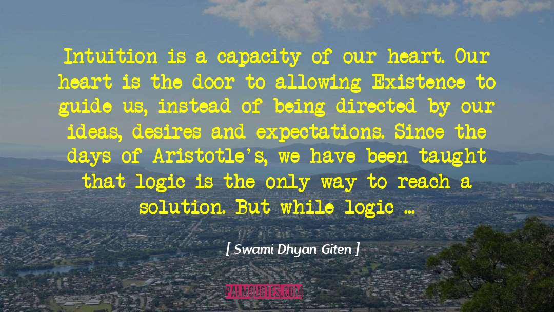 Aristoteles quotes by Swami Dhyan Giten