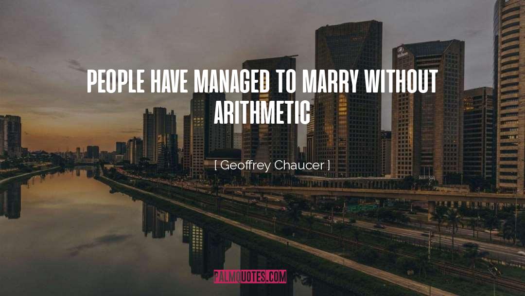 Arithmetic quotes by Geoffrey Chaucer