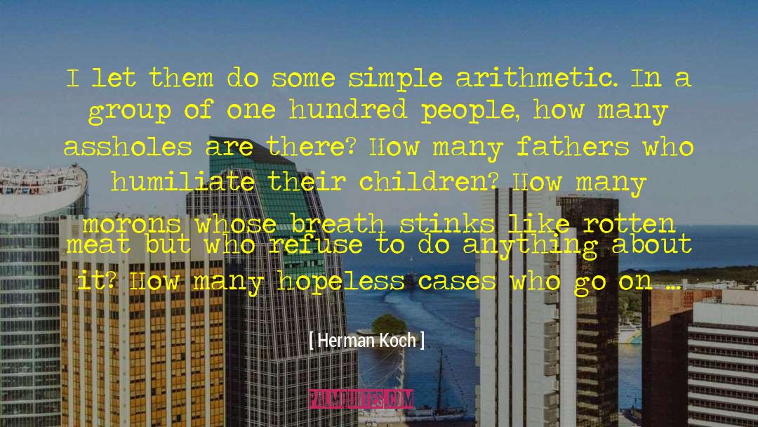 Arithmetic quotes by Herman Koch