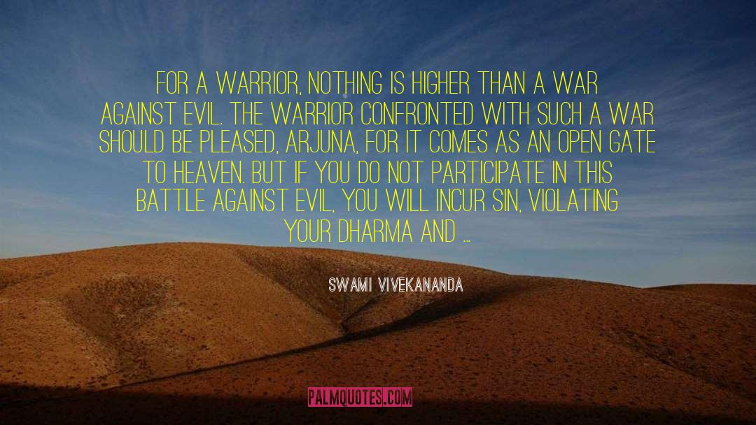 Arjuna quotes by Swami Vivekananda