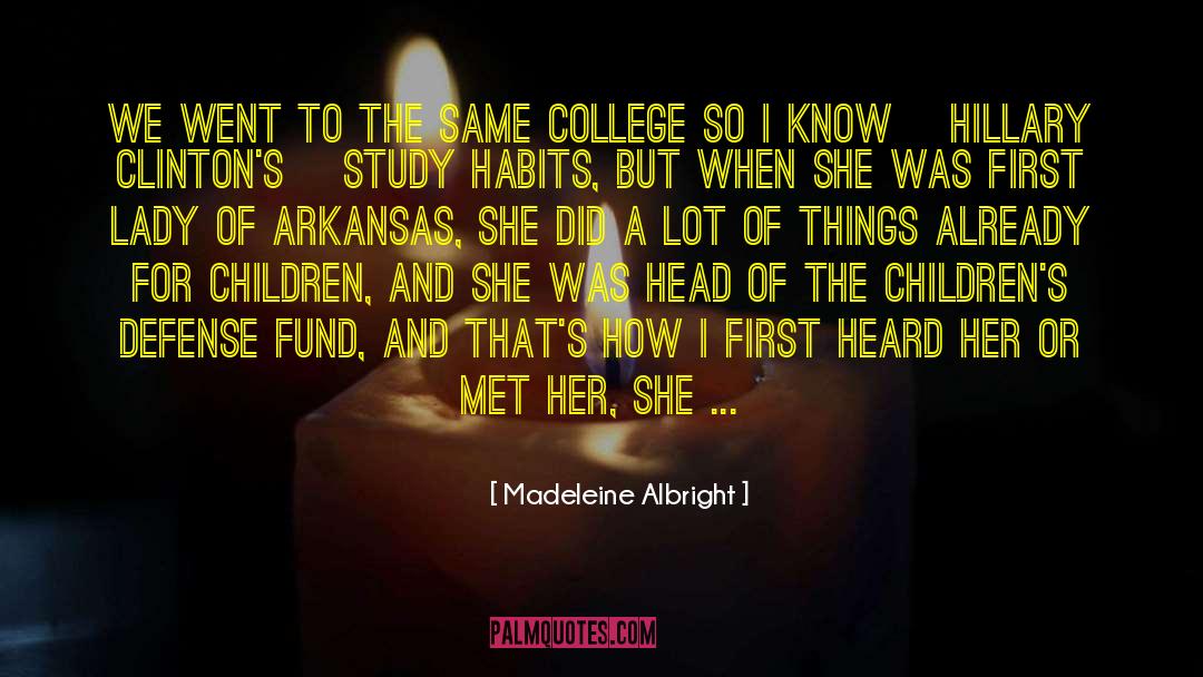 Arkansas quotes by Madeleine Albright