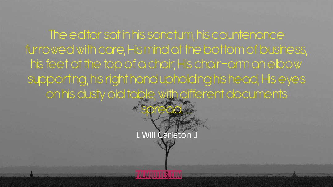 Arm Chair News quotes by Will Carleton