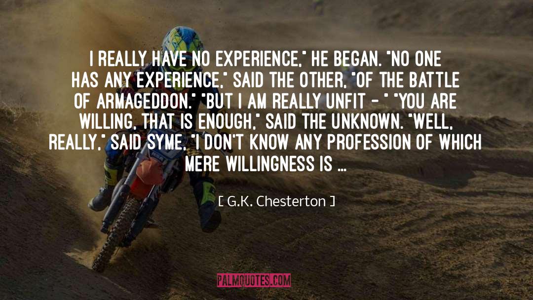 Armageddon quotes by G.K. Chesterton