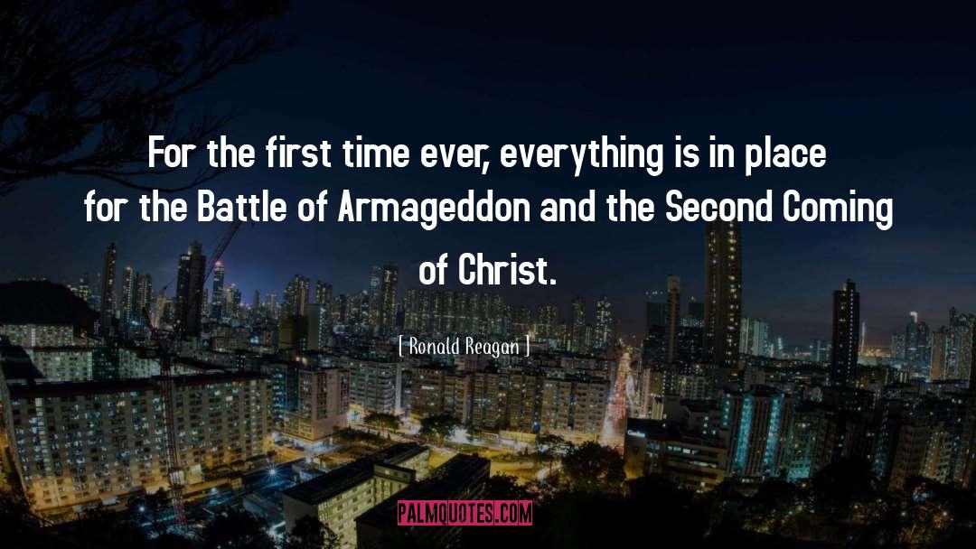 Armageddon quotes by Ronald Reagan