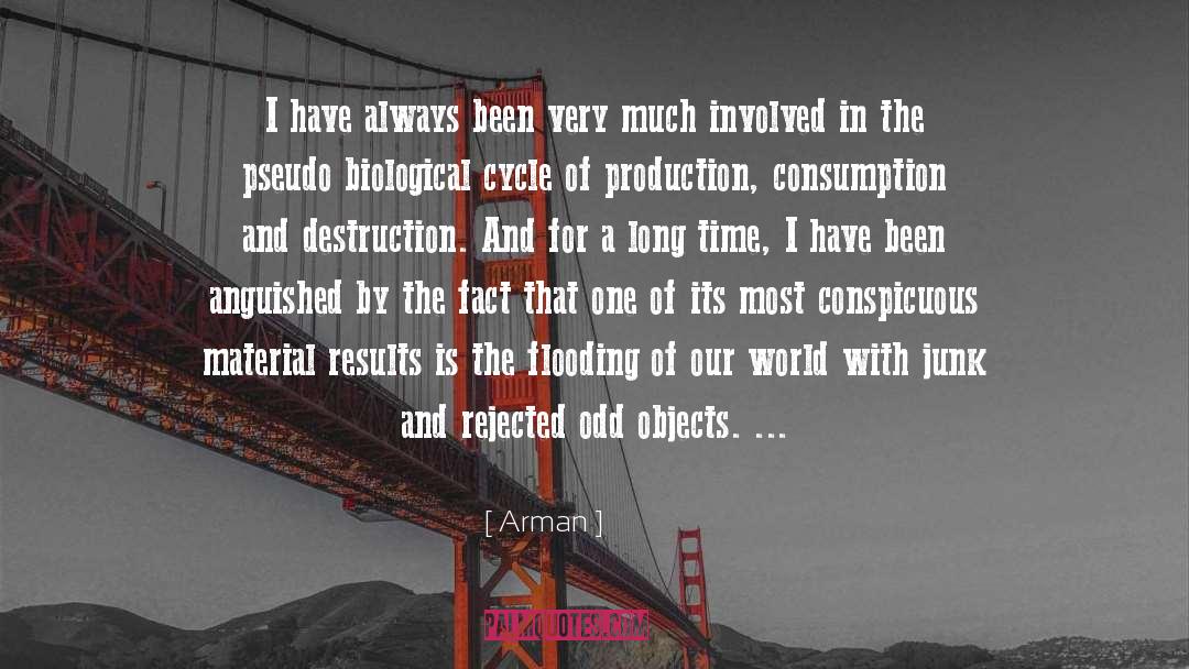 Arman quotes by Arman