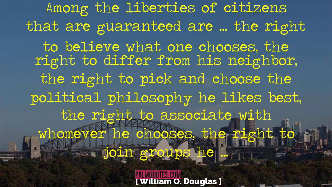 Armed Citizens quotes by William O. Douglas