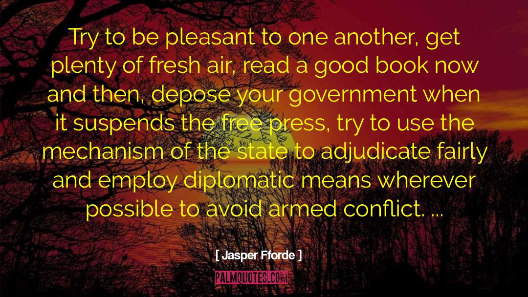 Armed Conflict quotes by Jasper Fforde