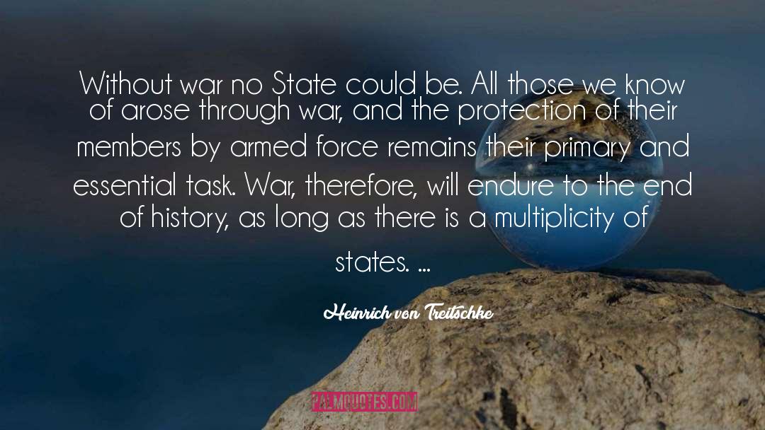 Armed quotes by Heinrich Von Treitschke