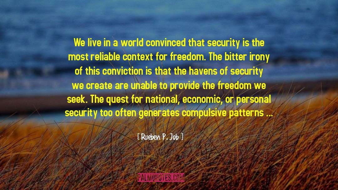 Armed Security quotes by Rueben P. Job
