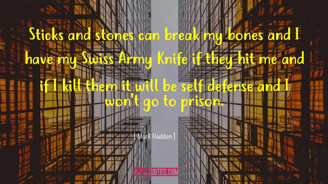 Armed Self Defense quotes by Mark Haddon